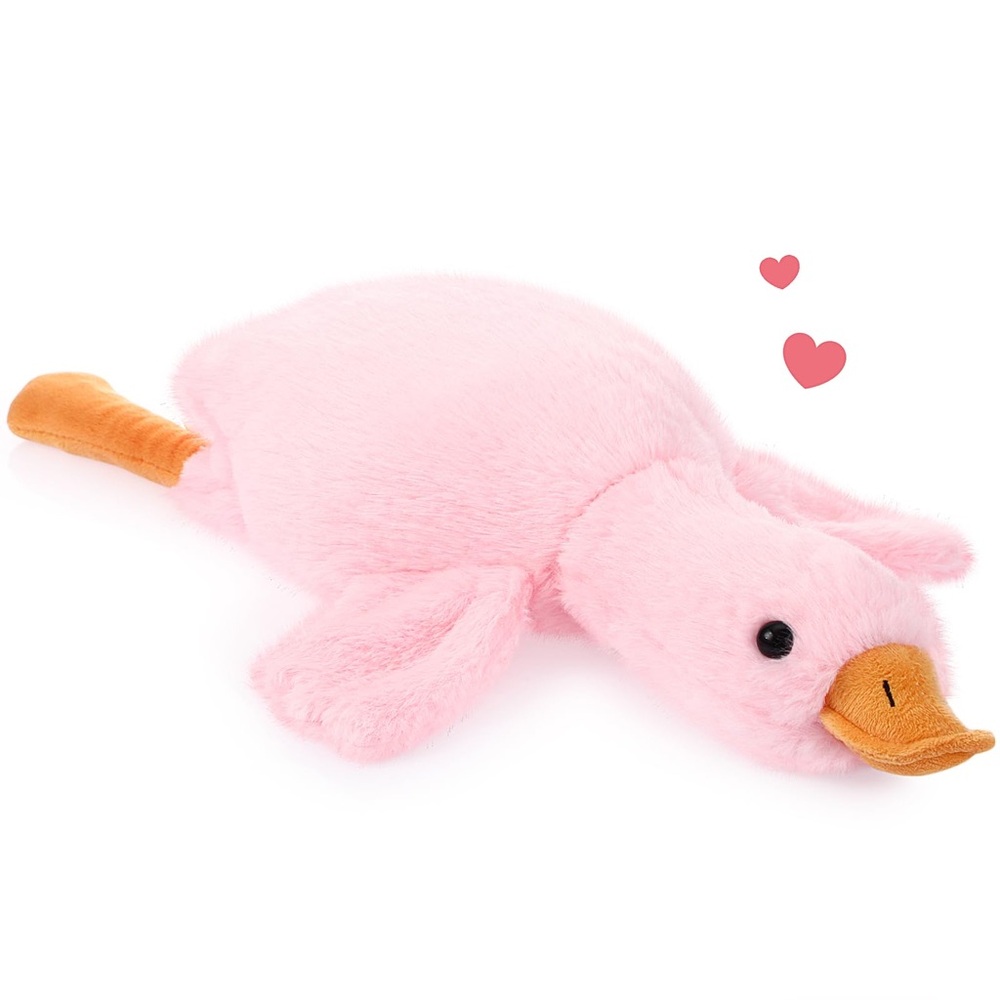 NEW Pink Goose Duck Stuffed Animal Plush Toy 20” Long Soft Fluffy